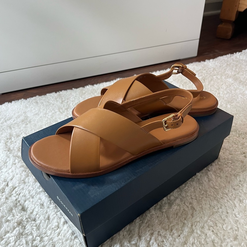 NWT Cole Haan - Josie Block Heel Sandal - Size 9 - Brown